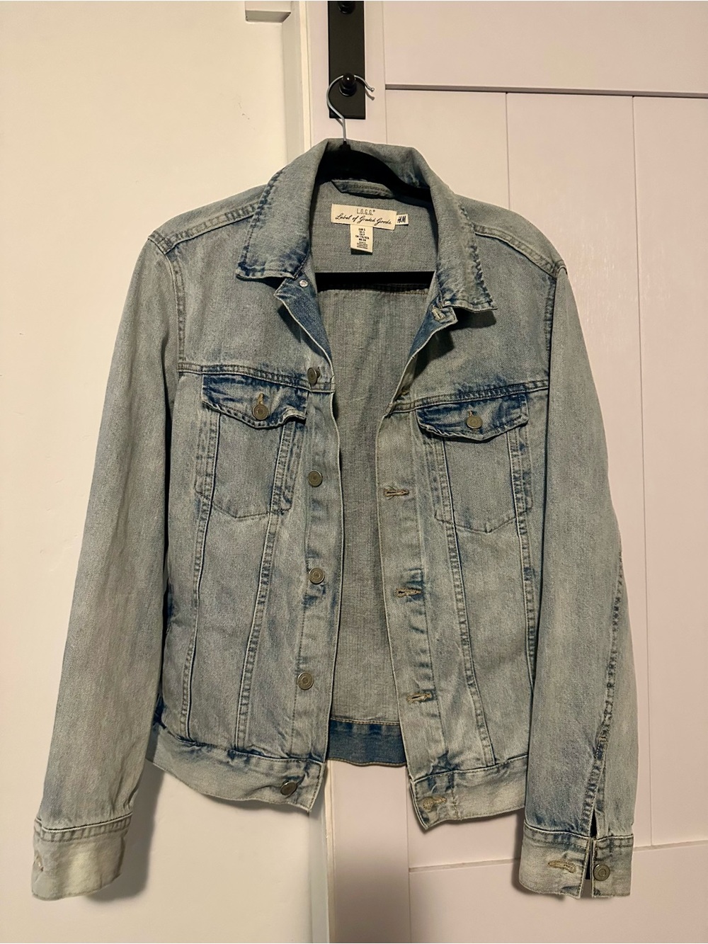 H&M L.O.G.G. Light Wash Denim Jacket Men’s Small
